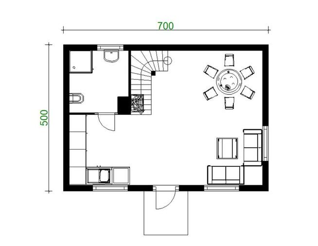 Projekt domu ZG31 - na zgłoszenie (bez pozwolenia)