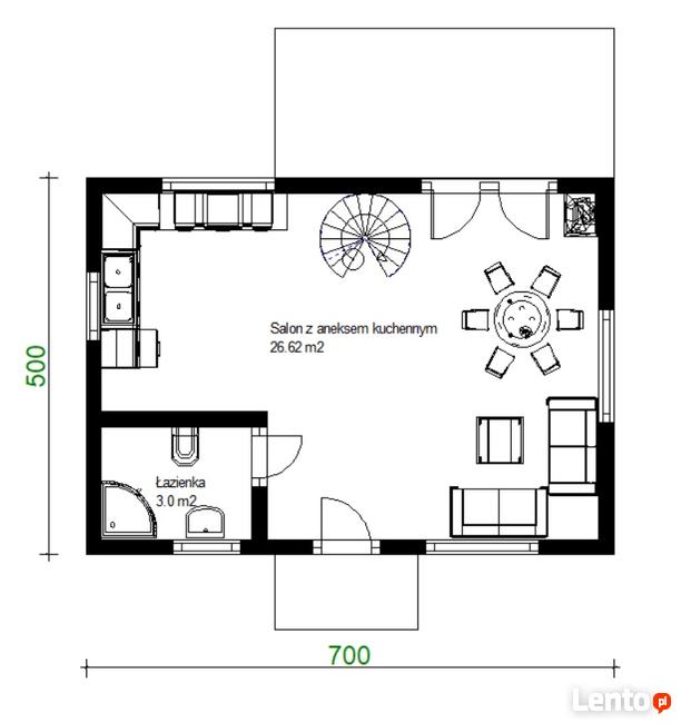 Projekt domu ZG51 - na zgłoszenie (5m na ROD)
