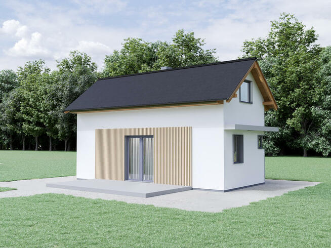 Projekt domu ZG70 - na zgłoszenie z poddaszem