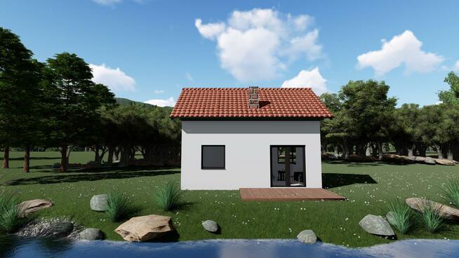 Projekt domu ZG48 - na zgłoszenie (bez pozwolenia)