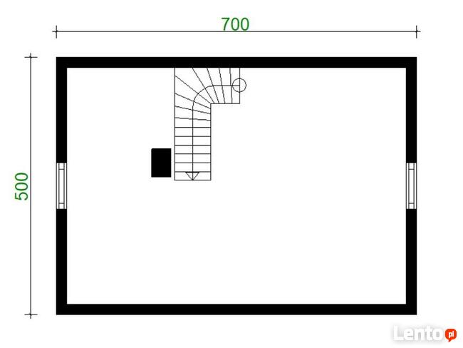Projekt domu ZG49 - na zgłoszenie (bez pozwolenia)