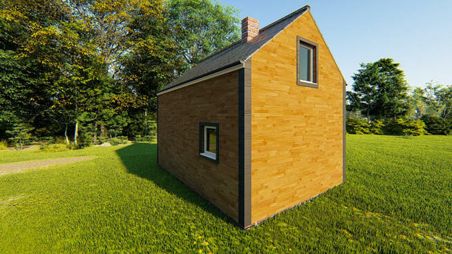 Projekt domu ZG89 - na zgłoszenie (bez pozwolenia)