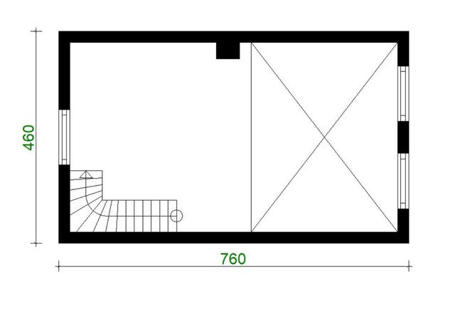 Projekt domu ZG60 - na zgłoszenie z antresolą