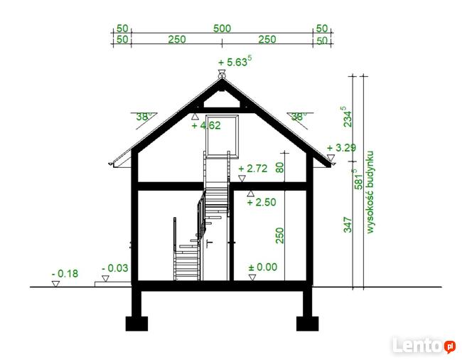 Projekt domu ZG113a - na zgłoszenie z poddaszem