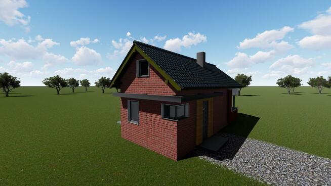 Projekt domu ZG75 - na zgłoszenie (5m na ROD)