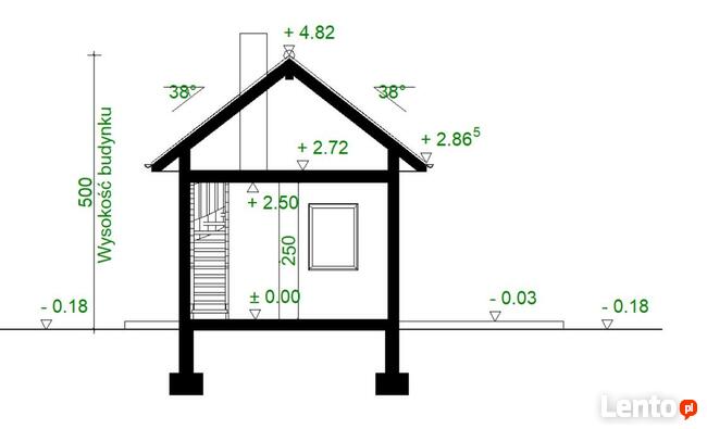 Projekt domu ZG75 - na zgłoszenie (5m na ROD)