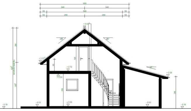 Projekt domu ZG111a - na zgłoszenie bez pozwolenia