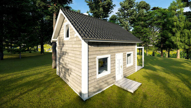 Projekt domu ZG59 - na zgłoszenie (bez pozwolenia)