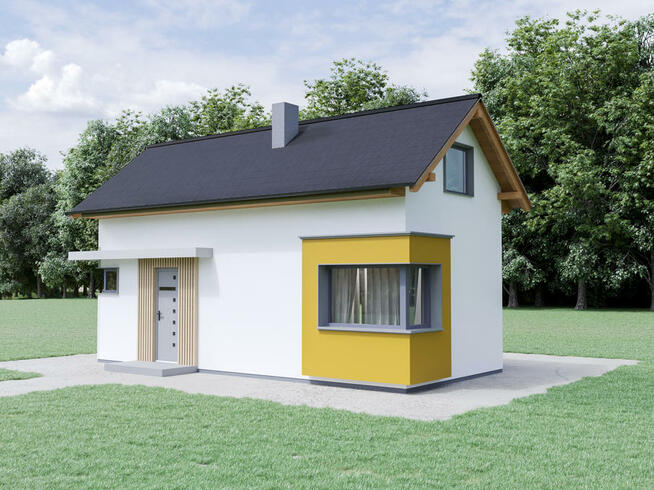 Projekt domu ZG70 - na zgłoszenie z poddaszem