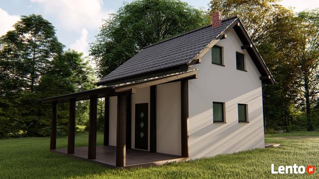 Projekt domu ZG111 - na zgłoszenie (bez pozwolenia)