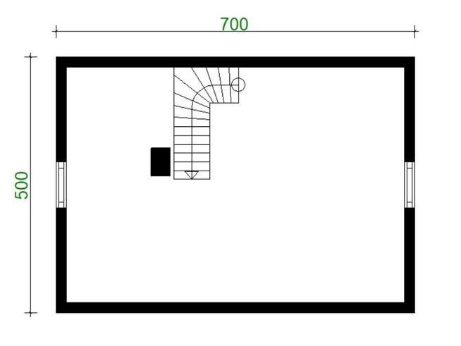 Projekt domu ZG89 - na zgłoszenie (bez pozwolenia)