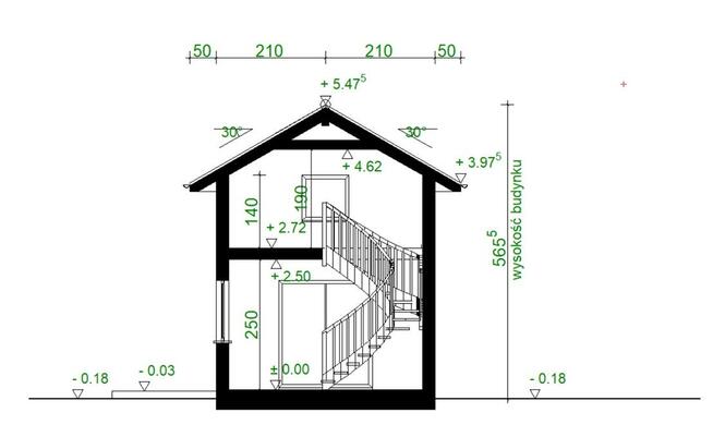 Projekt domu ZG114 - na zgłoszenie z poddaszem