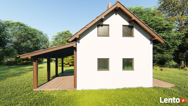 Projekt domu ZG111 - na zgłoszenie (bez pozwolenia)