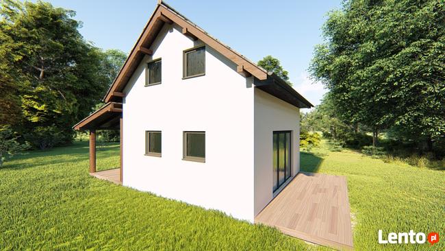 Projekt domu ZG111 - na zgłoszenie (bez pozwolenia)