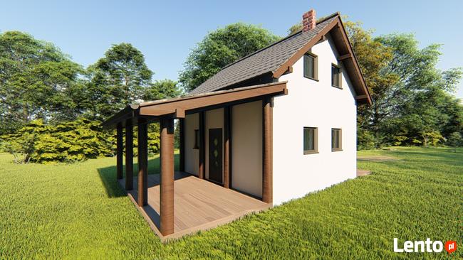 Projekt domu ZG111 - na zgłoszenie (bez pozwolenia)