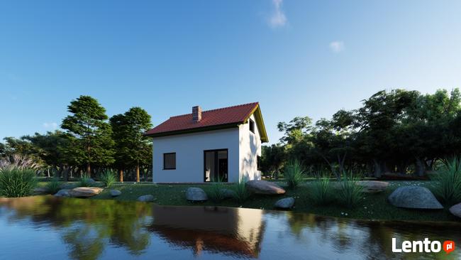Projekt domu ZG48 - na zgłoszenie (bez pozwolenia)