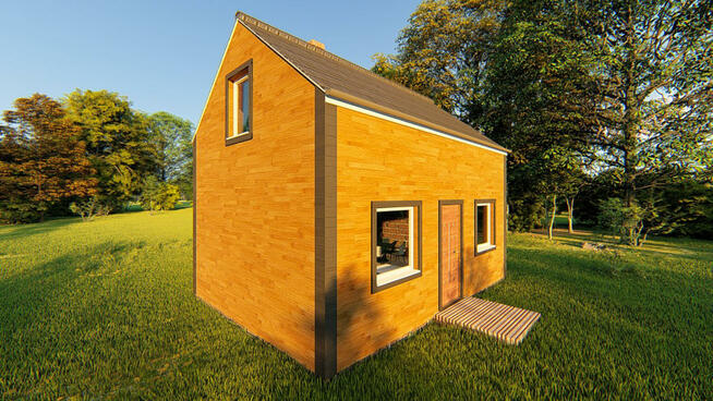 Projekt domu ZG89 - na zgłoszenie (bez pozwolenia)