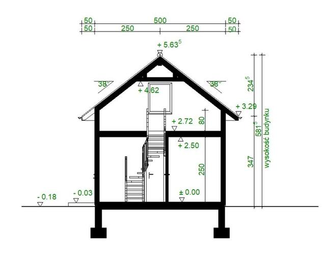 Projekt domu ZG113 - na zgłoszenie z poddaszem