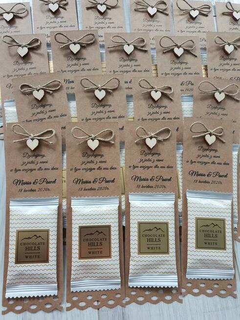 Upominki podziękowania dla gości weselnych