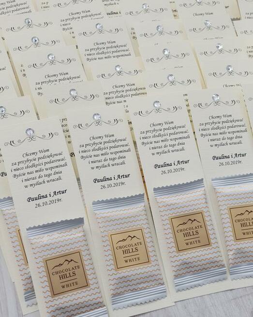 Upominki podziękowania dla gości weselnych