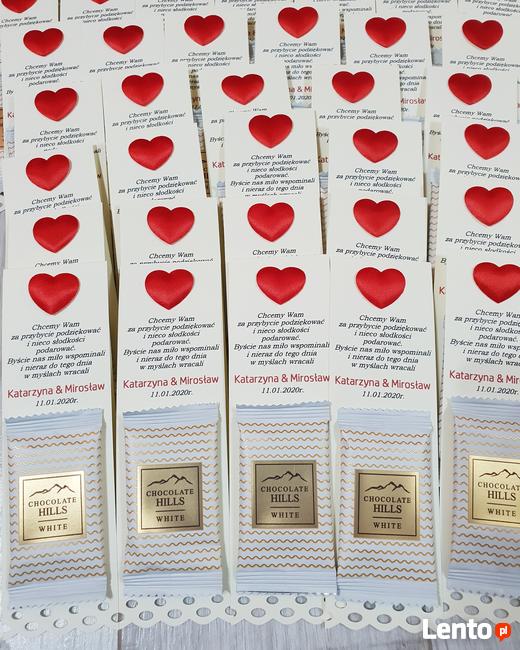 Upominki podziękowania dla gości weselnych