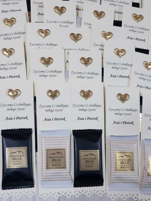 Upominki podziękowania dla gości weselnych