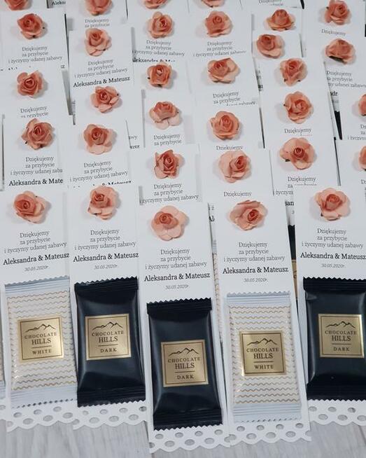Upominki podziękowania dla gości weselnych