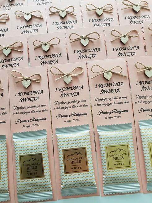 Upominki podziękowania dla gości I Komunia Święta
