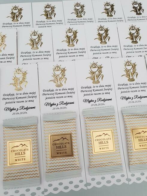 Upominki podziękowania dla gości I Komunia Święta