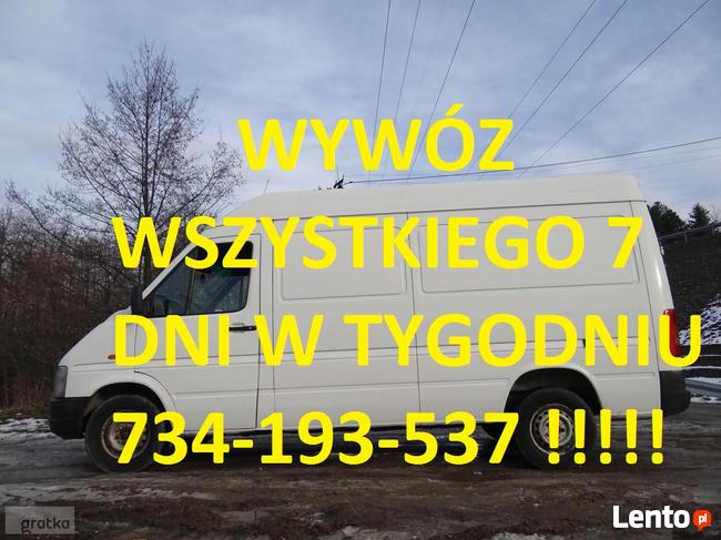 WYWÓZ Śmieci Mebli Sprzątanie działek Opróżnianie mieszkań