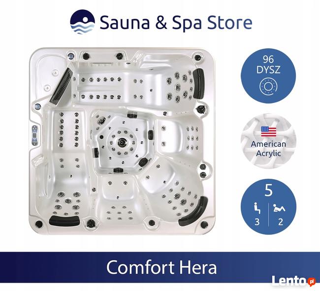 Nowa luksusowa wanna ogrodowa z hydromasażem, jacuzzi SPA