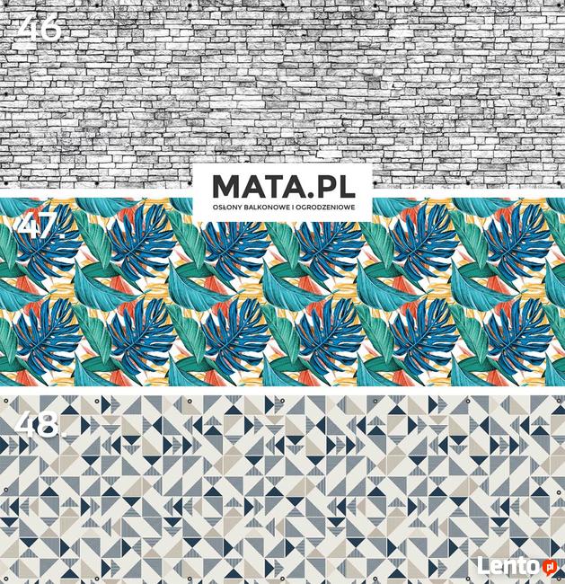 Maty balkonowe. Maty osłonowe na taras, ogródek działkowy