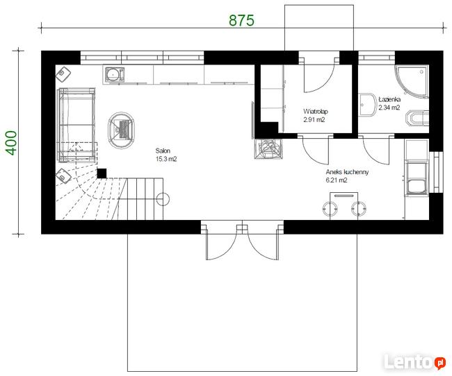 Projekt domu ZG8 - na zgłoszenie z poddaszem