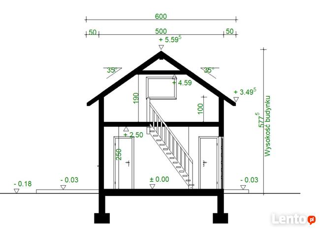 Projekt domu ZG46a - na zgłoszenie z poddaszem