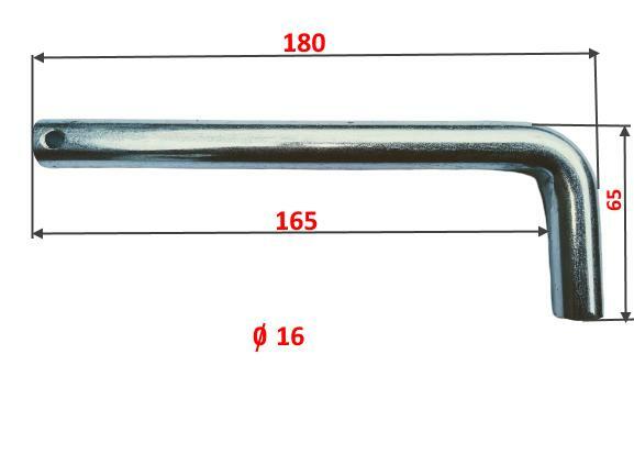 Sworzeń zabezpieczający fi 16 mm