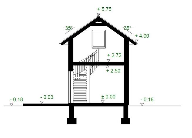 Projekt domu ZG8 - na zgłoszenie z poddaszem