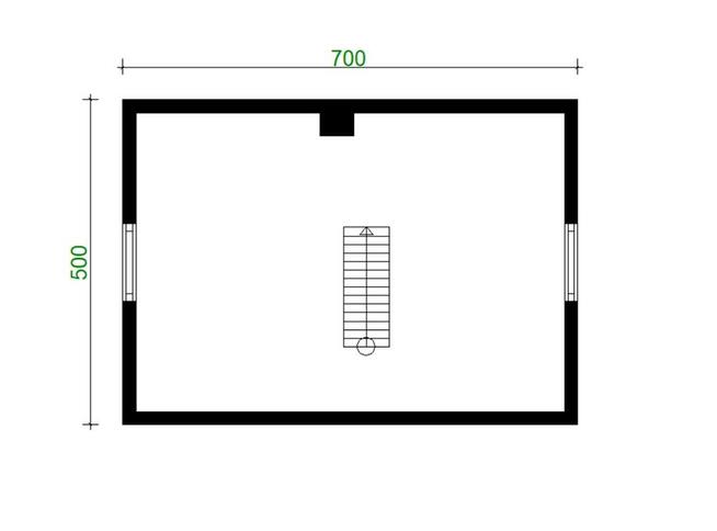 Projekt domu ZG46a - na zgłoszenie z poddaszem