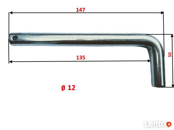 Sworzeń zabezpieczający fi 12 mm