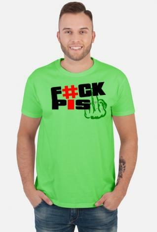 Koszulka F#CK PiS Anty PiS Środkowy Palec