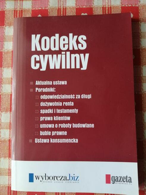 sprzedam książkę -Kodeks Cywilny -cena 15 zł