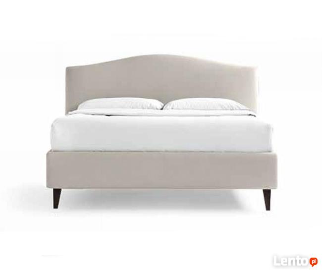 Łóżko tapicerowane ROCOCO II - Popielaty beż 160x200cm