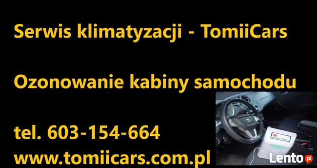 Ozonowanie samochodu - dezynfekcja klimatyzacji ozonem