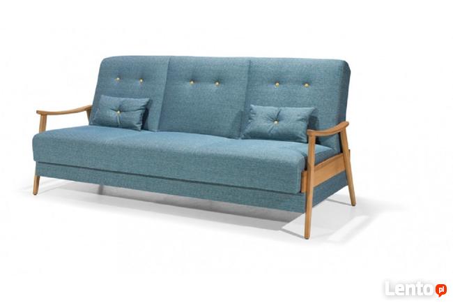 BONDI WERSALKA - prosta wersalka, z drewnianymi ażurowymi bo