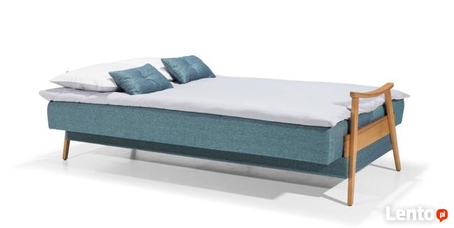 BONDI WERSALKA - prosta wersalka, z drewnianymi ażurowymi bo