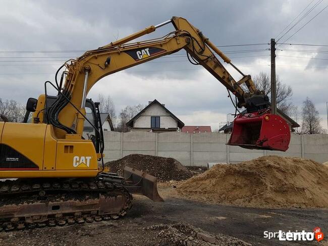 Łyżka przesiewająca do koparki 10-20 ton torf ziemia humus