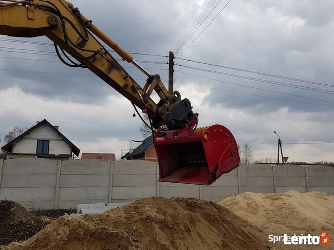 Łyżka przesiewająca do koparki 10-20 ton torf ziemia humus