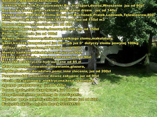 Elektryk-hydraulik, montaz mebli, zmki, oswietlnia,