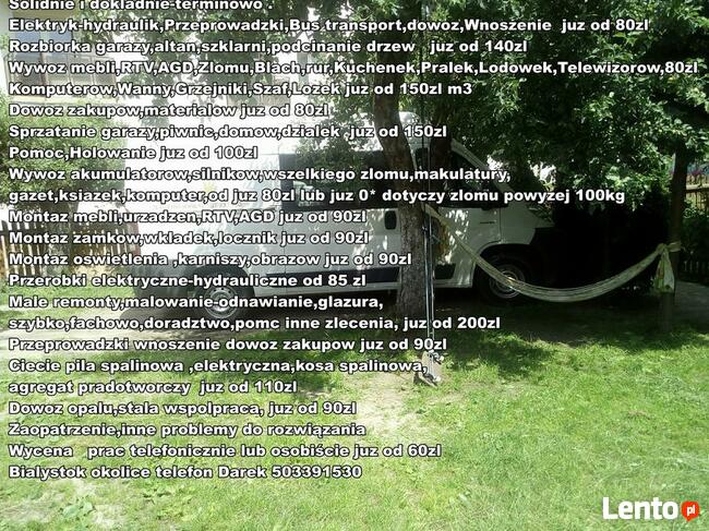 Wywoz mebli, RTV, AGD, zlomu, lozek, Bus przeprowadzka,