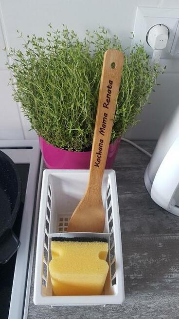 Łyżka łopatka KOPYSTKA drewniana bambusowa GRAWER NA ZAMÓWIE