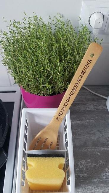 Łyżka łopatka KOPYSTKA drewniana bambusowa GRAWER NA ZAMÓWIE